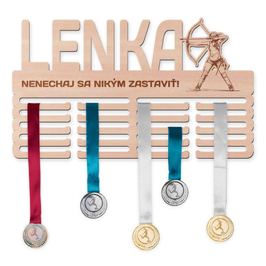 Vešiak na medaily - Lukostreľba, žena 