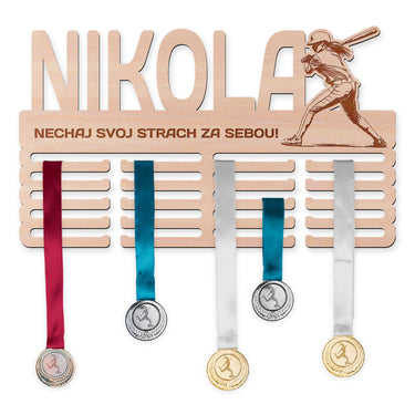 Vešiak na medaily - Baseball, žena 