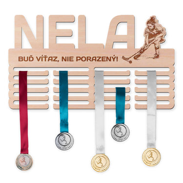 Vešiak na medaily - Florbal, žena 