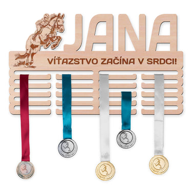 Vešiak na medaily - Jazdecký parkúr, žena 