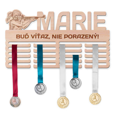 Vešiak na medaily - Streľba, žena 